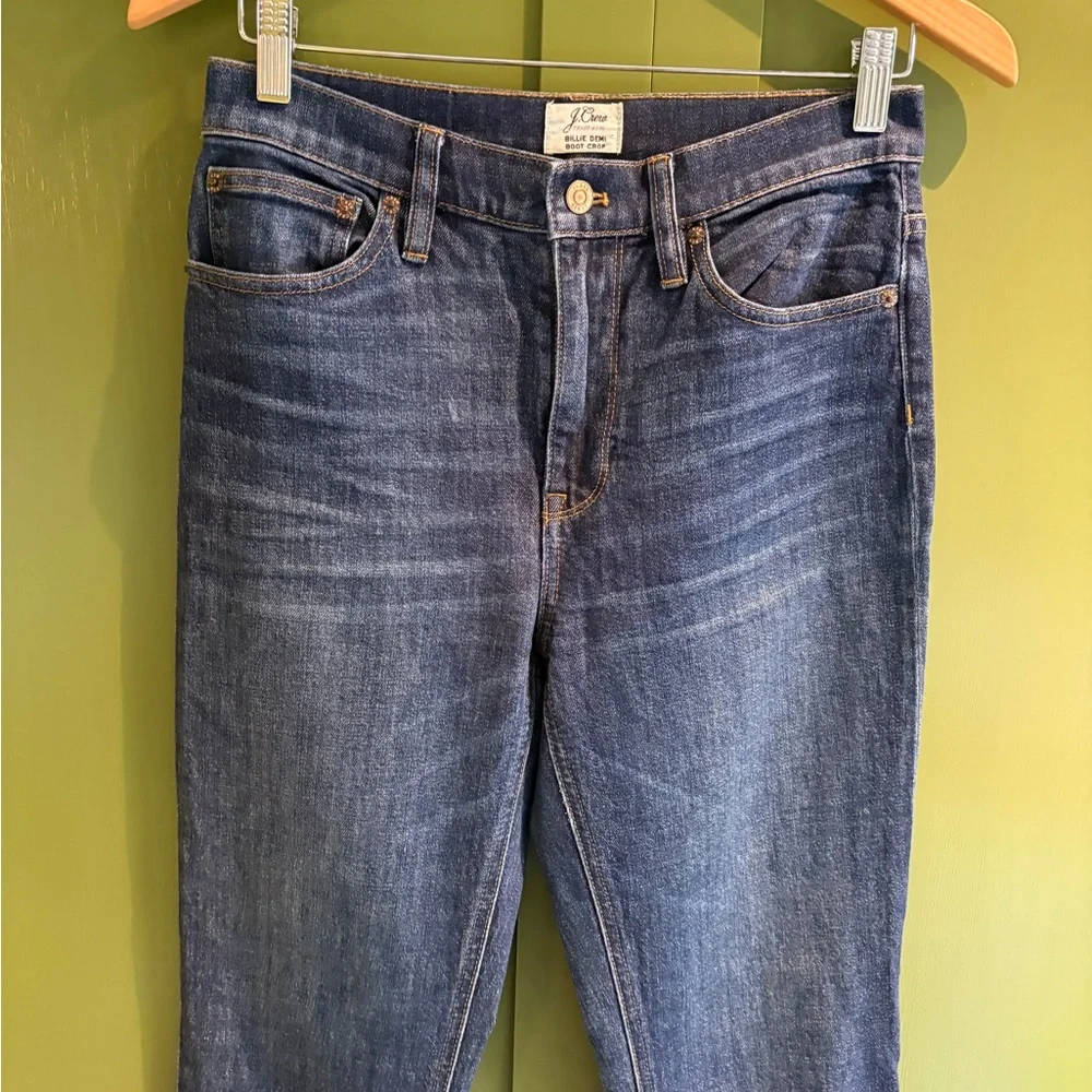 J Crew Billie Demi boot crop size 27